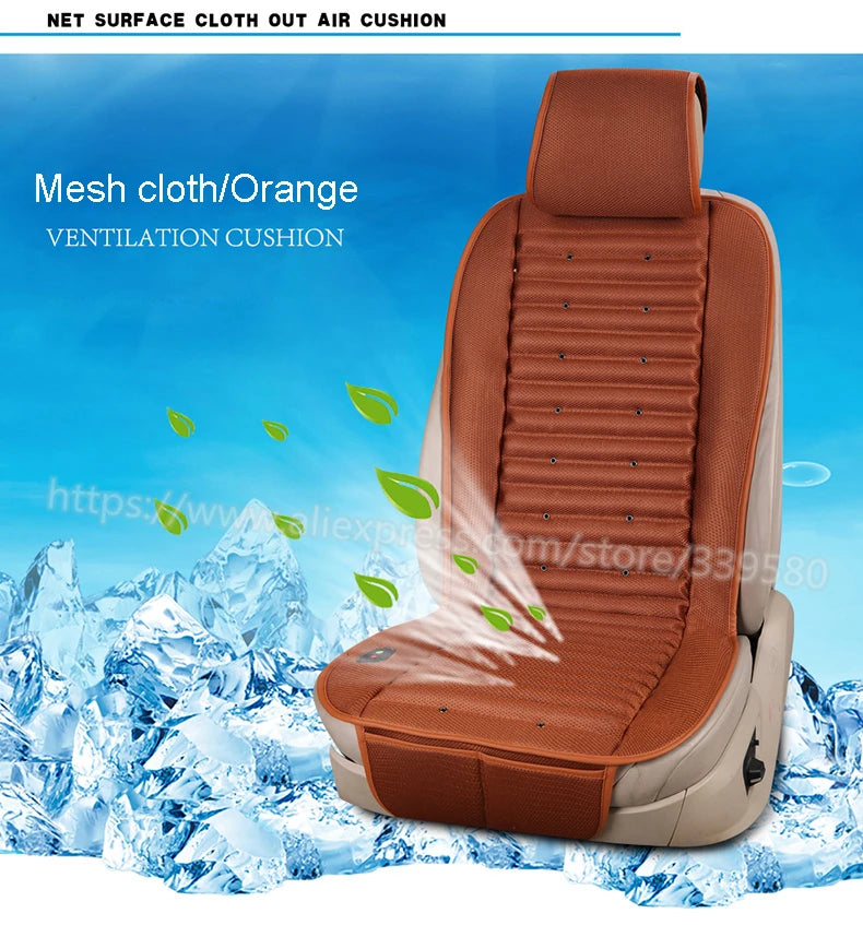 Built-in Fan Cushion Ventilation Car Seat Cover For Toyota Prius Prado 150 120 Highlander Sienna Zelas Verso Mark X Crown