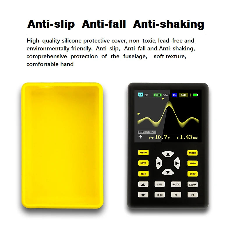 FNIRSI-5012H Handheld Digital Osciloscopio 500MS/s Sampling Rate 100MHz Analog Bandwidth 2.4 Inches Support Waveform Storage