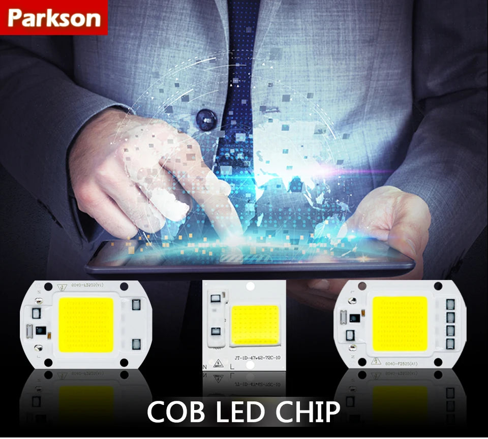 COB LED Lamp 10W 20W 30W 50W AC 220V IP65 Smart IC No Need Driver DIY Chip LED Bulb Flood Light Spotlight Lighting Lampada LED