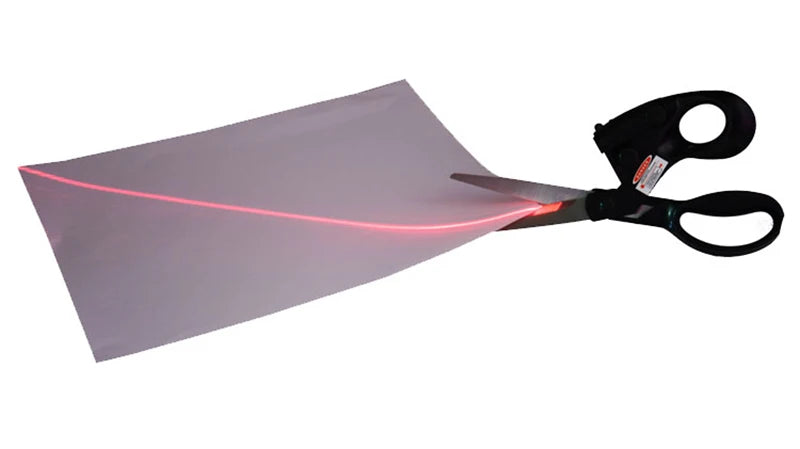 Sewing Laser Guided Scissors DIY Positioning Fabric Sewing Cut for Home Crafts Wrapping Gifts Straight Fast Scissor Shear