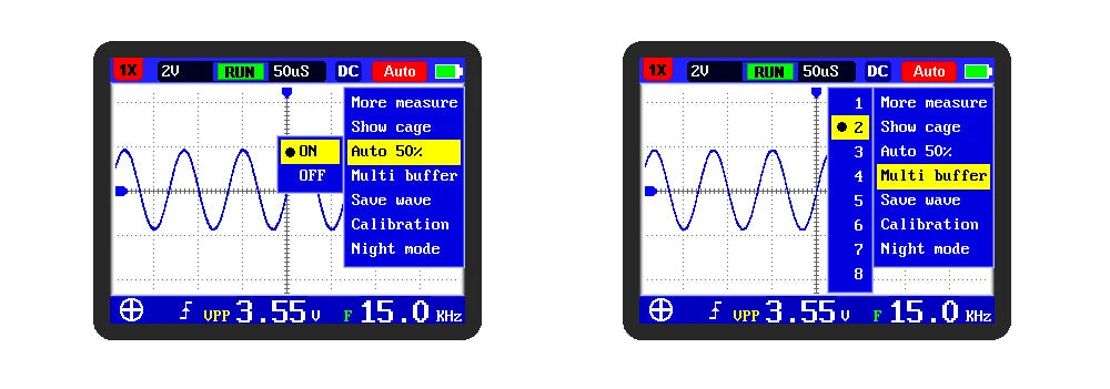 FNIRSI DSO PRO Mini Digital Oscilloscope 5MHz Analog Bandwidth 20MSps Sampling Rate Support Waveform Storage Viewing