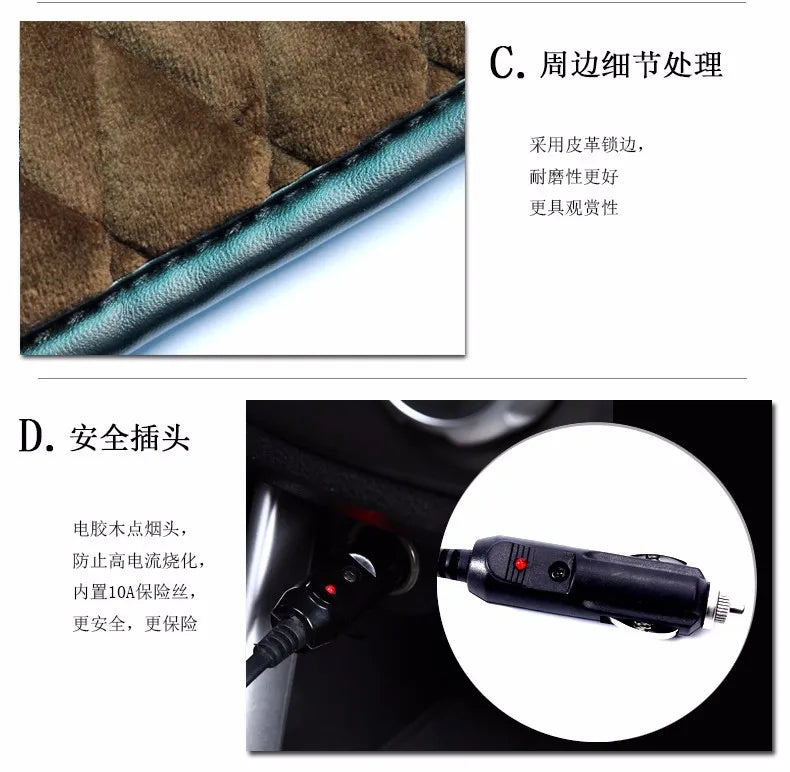 Car Heated Cover Car Electric Heated Seat Cushion Heating For Chevrolet Cruze Malibu Sonic Spark Trax Sail captiva epica