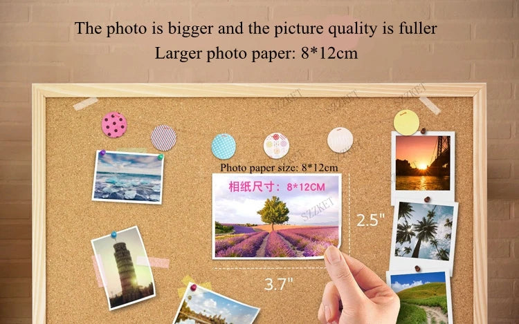 PC389 mobile phone Bluetooth pocket photo printer fun camera no ink household color photo camera