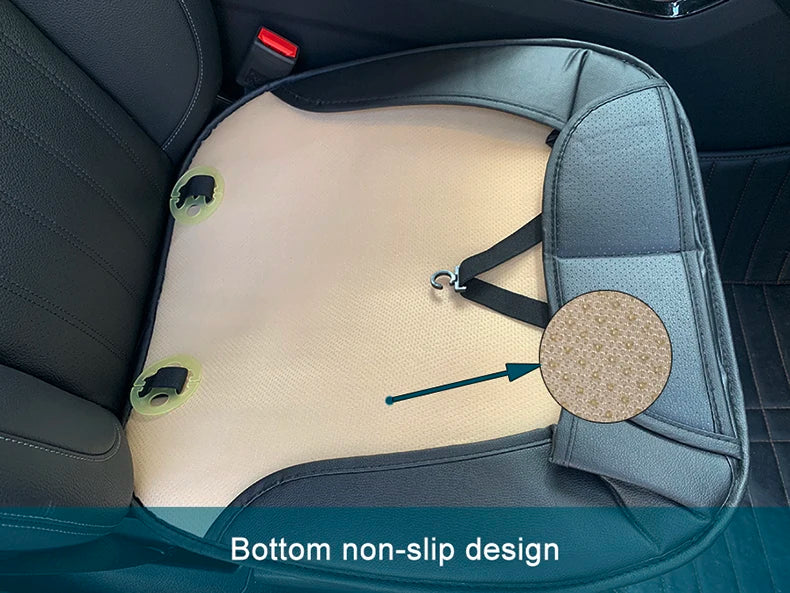 Ultra-Luxury Car Seat Protection Single Seat Without Backrest PU Senior Leather Car Seat Cover For Most Four-Door Sedan&SUV