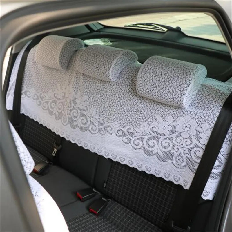 Half Lei mesh seat cover for AudiRS A1A3 A4 A5 A6 A7A8 S3 S5 S6 S7 S8  Lace car seat clothes four seasons car care 8pieces