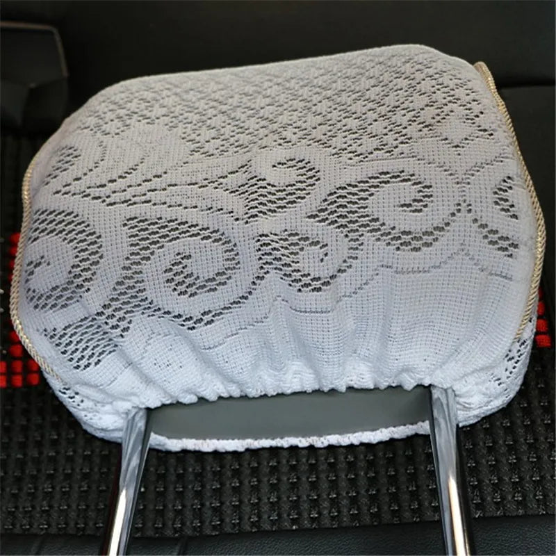 Half Lei mesh seat cover Lace car seat clothes four seasons use for Octavia car care 8pieces/set