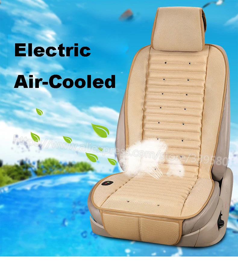Built-in Fan Cushion Ventilation Car Seat Cover For Toyota Prius Prado 150 120 Highlander Sienna Zelas Verso Mark X Crown