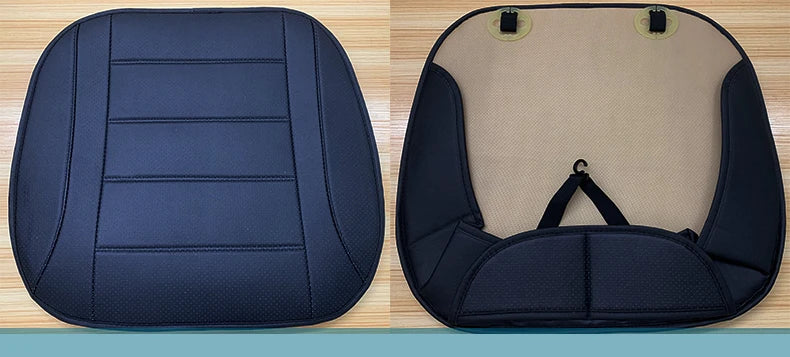 Ultra-Luxury Car Seat Protection Single Seat Without Backrest PU Senior Leather Car Seat Cover For Most Four-Door Sedan&SUV