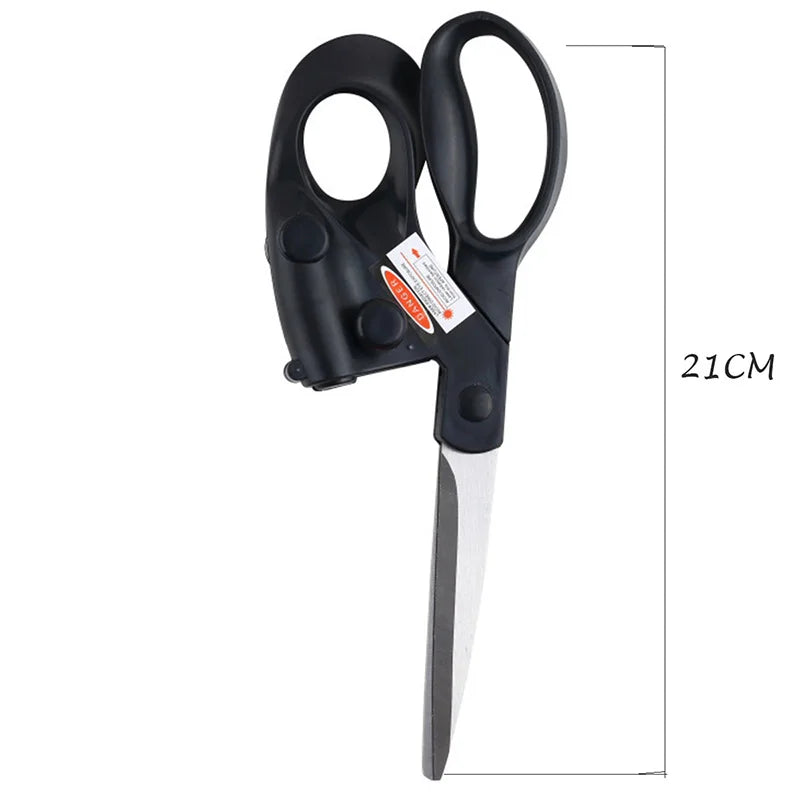 Sewing Laser Guided Scissors DIY Positioning Fabric Sewing Cut for Home Crafts Wrapping Gifts Straight Fast Scissor Shear