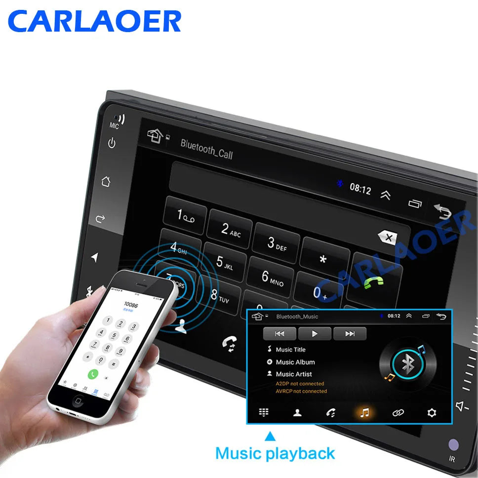2 din android 10 Universal Car Multimedia Radio Player CarPlay 2Din Stereo For Toyota VIOS CROWN CAMRY HIACE PREVIA COROLLA RAV4