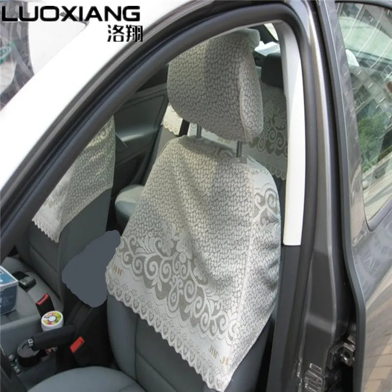 Half Lei mesh seat cover Lace car seat clothes four seasons use for Octavia car care 8pieces/set