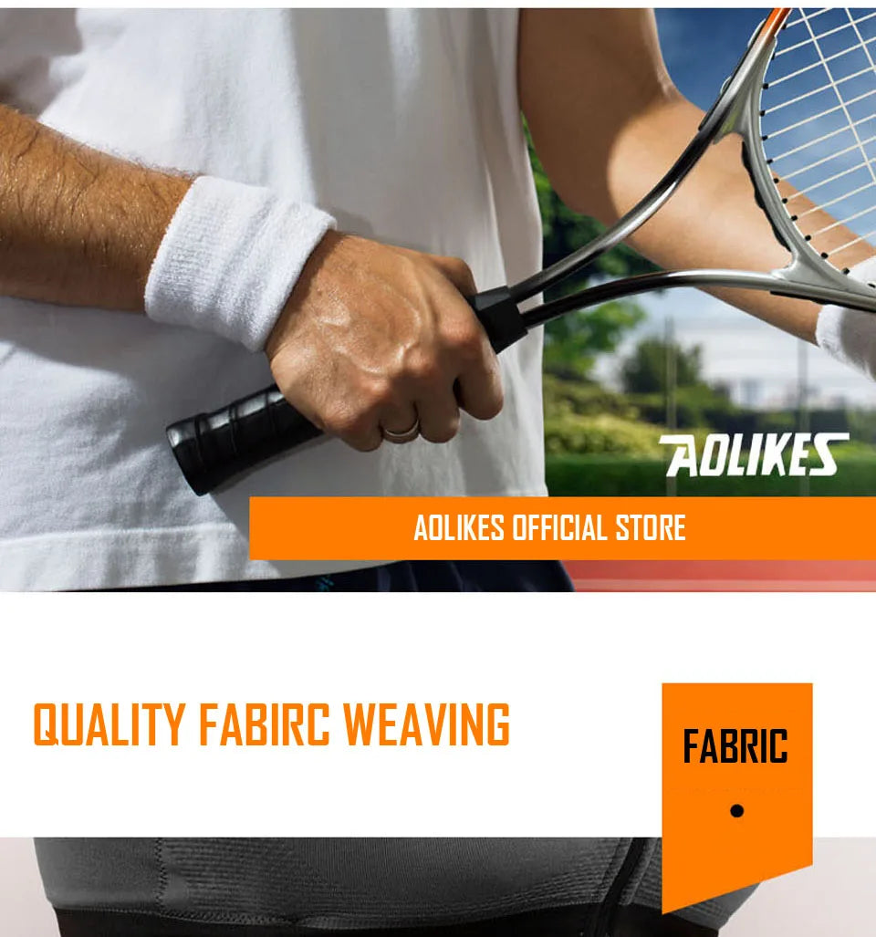 AOLIKES 1PCS Wrist Brace Support Wrap Tennis Wristband Sport Sweatband for Gym Basketball Volleyball Hand Sweat Band Polsband