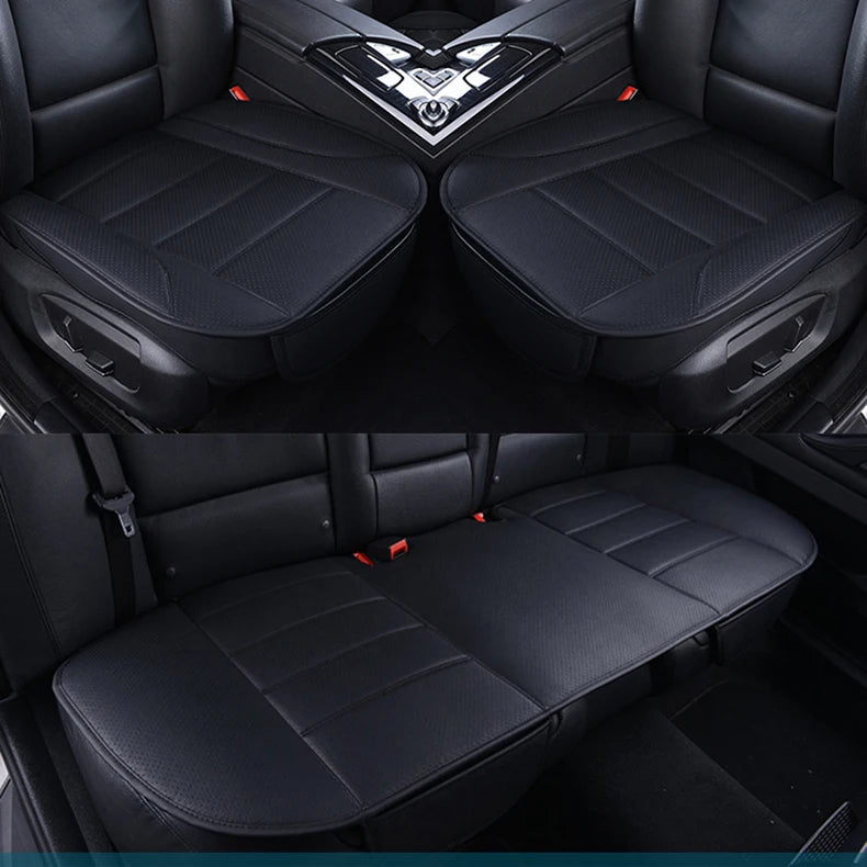 Ultra-Luxury Car Seat Protection Single Seat Without Backrest PU Senior Leather Car Seat Cover For Most Four-Door Sedan&SUV