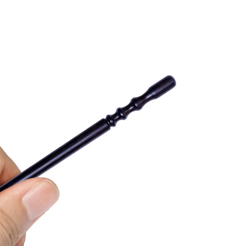 LMDZ Leather Edge Burnisher Black Wood Edge Slicker Leather Craft Tool Leather Polished Grinding Tools
