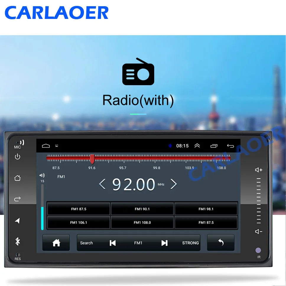 2 din android 10 Universal Car Multimedia Radio Player CarPlay 2Din Stereo For Toyota VIOS CROWN CAMRY HIACE PREVIA COROLLA RAV4