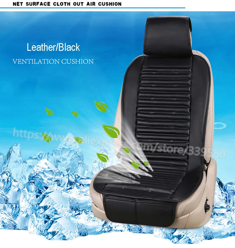 Built-in Fan Cushion Ventilation Car Seat Cover For Toyota Prius Prado 150 120 Highlander Sienna Zelas Verso Mark X Crown