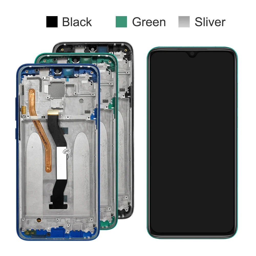 6.53" for Xiaomi Redmi Note 8 Pro LCD Display Touch Screen Assembly For Redmi Note8 Pro M1906G7I Screen Replacement with Frame