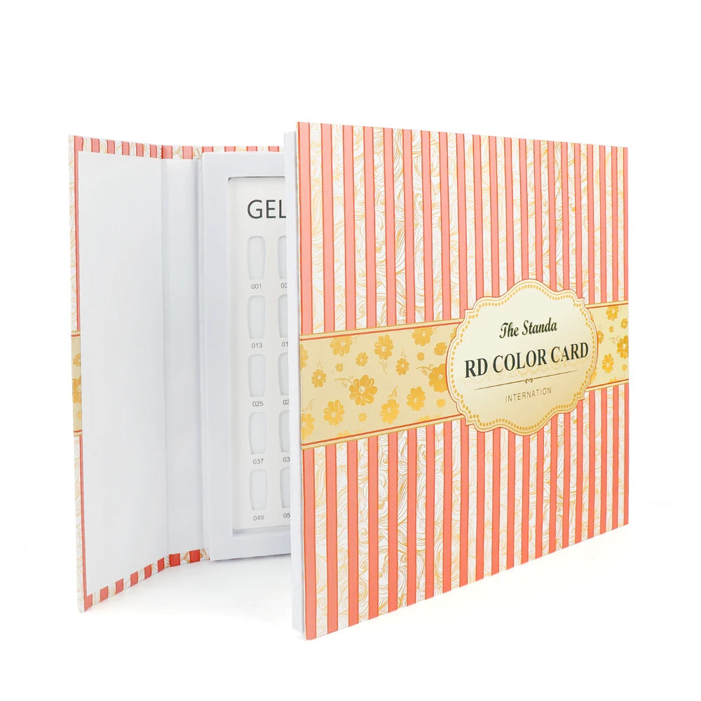 120 Colors Fake Nail Tips Display Book Fake Nails Storing Cards Nail Polish Showing Chart Shelf Book