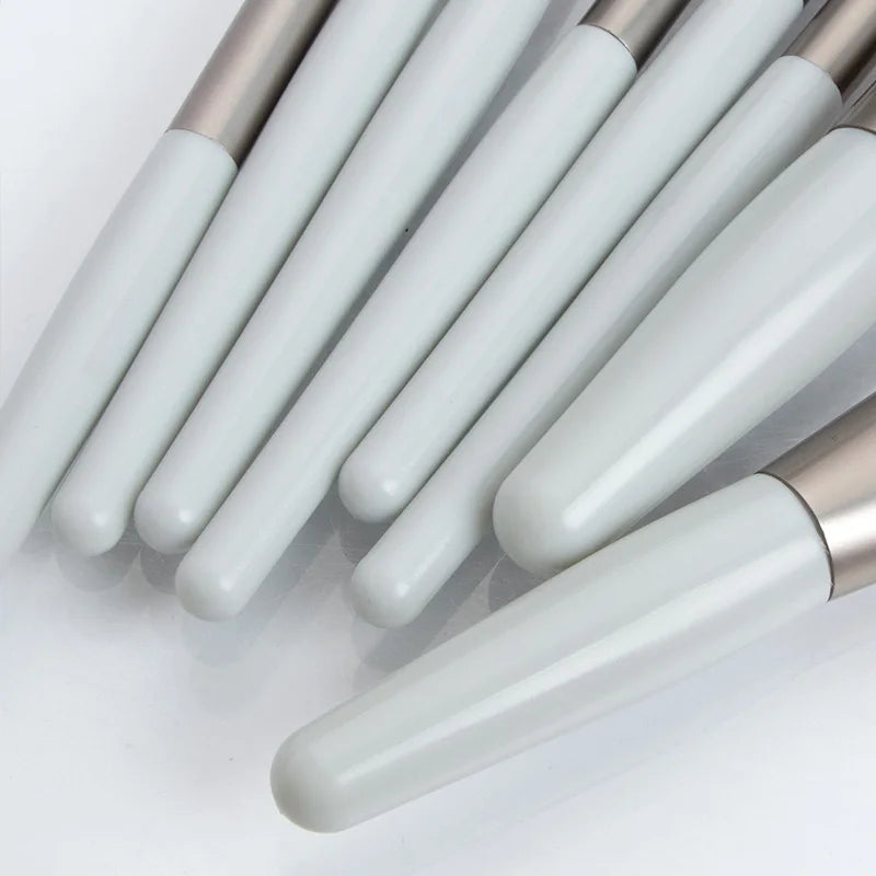 Ronshadow 8Pcs Professional Mini Makeup Brushes Set  Blush Foundation Powder Make Up Brush Tools Kit