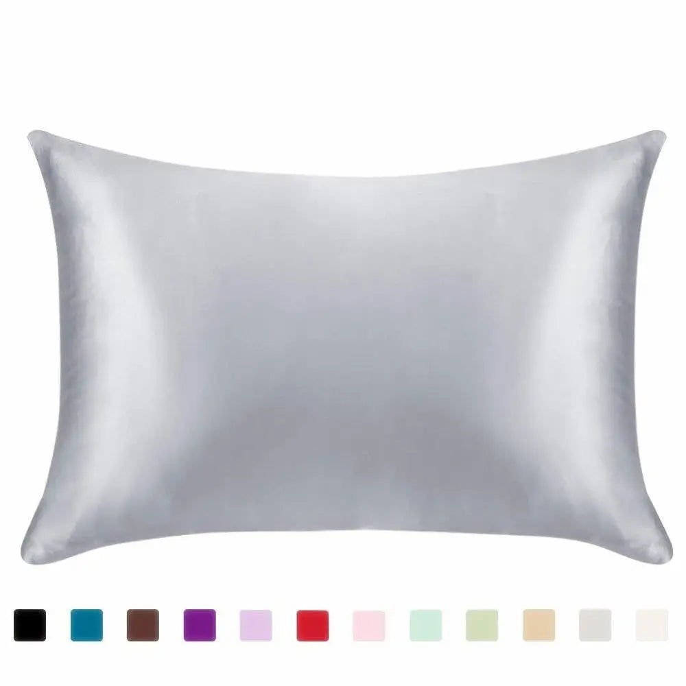 1PC Pillowcase Silk Pillow Cover Silky Satin Hair Beauty Pillow case Comfortable Pillow Case Home Decor wholeStandard/Queen 1PC