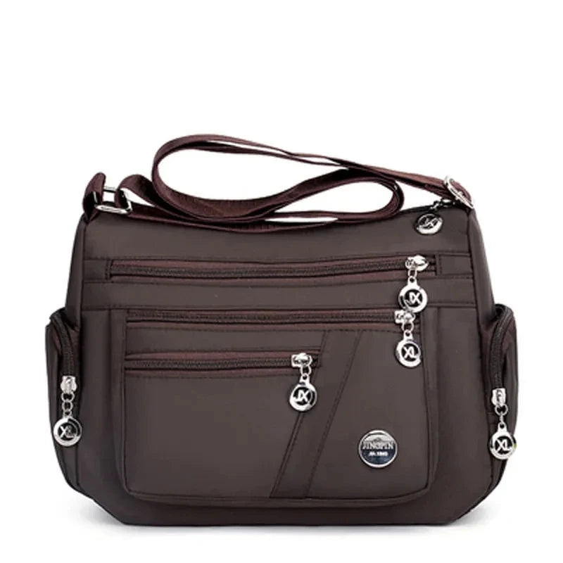 Large Capacity Women Crossbody Bag Waterproof Tote Casual Nylon Shoulder Bag Purse Handbag Lightweight Travel Messenger Bag