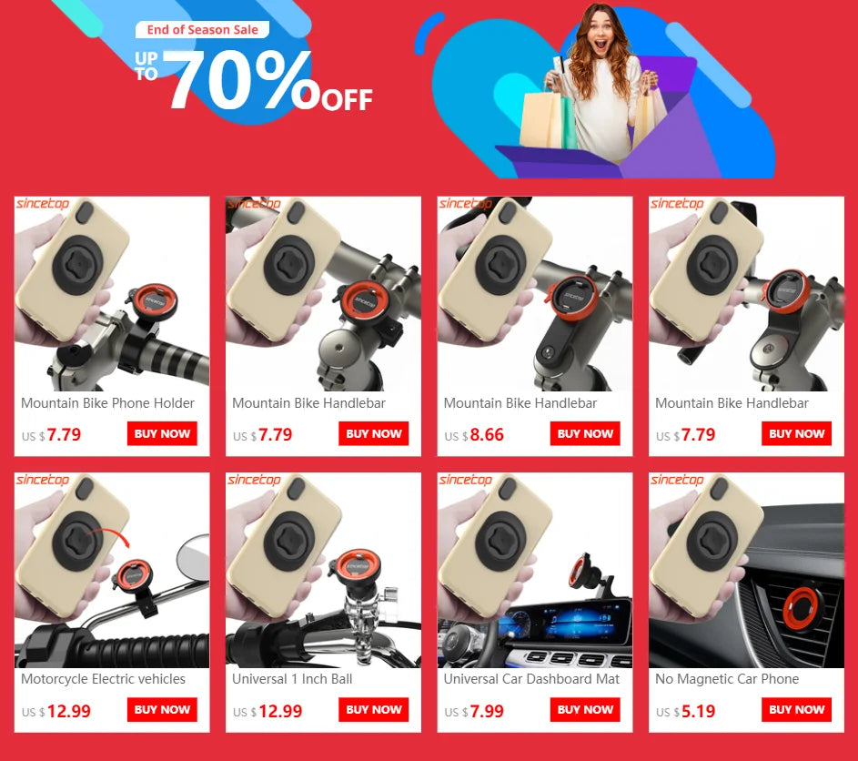 Motorcycle  Phone Holder Bicycle Phone Mount Moto MTB Road Mountain Bike Cellphone Bracket Accessories Quick Attach Lock