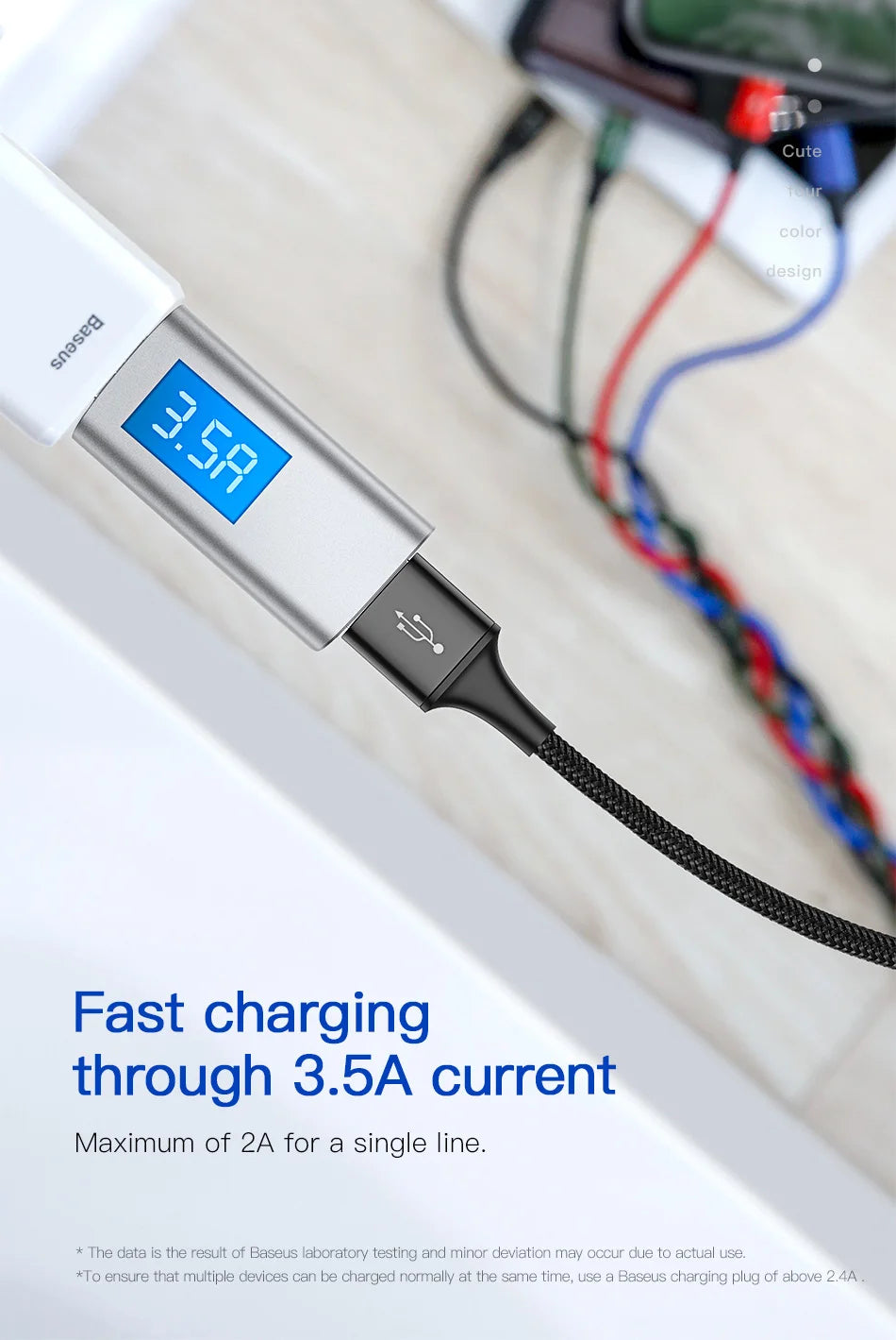 Baseus 4 in 1 USB Cable Type C Cable for Samsung S20 Xiaomi Mi 9 Cable for iPhone 12 X 11 Pro Max Huawei Charger Micro USB Cable