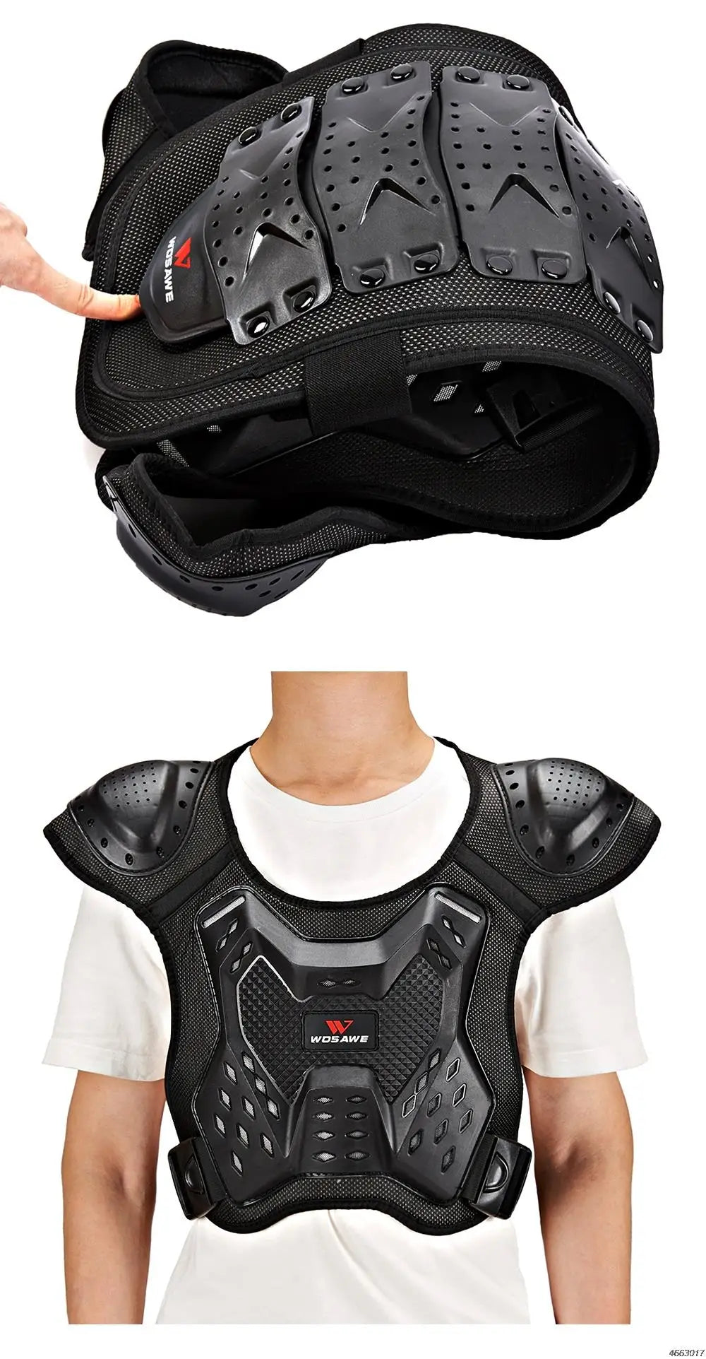 Motorcycle Jacket Adult Chest Back Protector Moto Body Armor Guard Racing Body Protector Armor Jacket Motocross Protective Gear