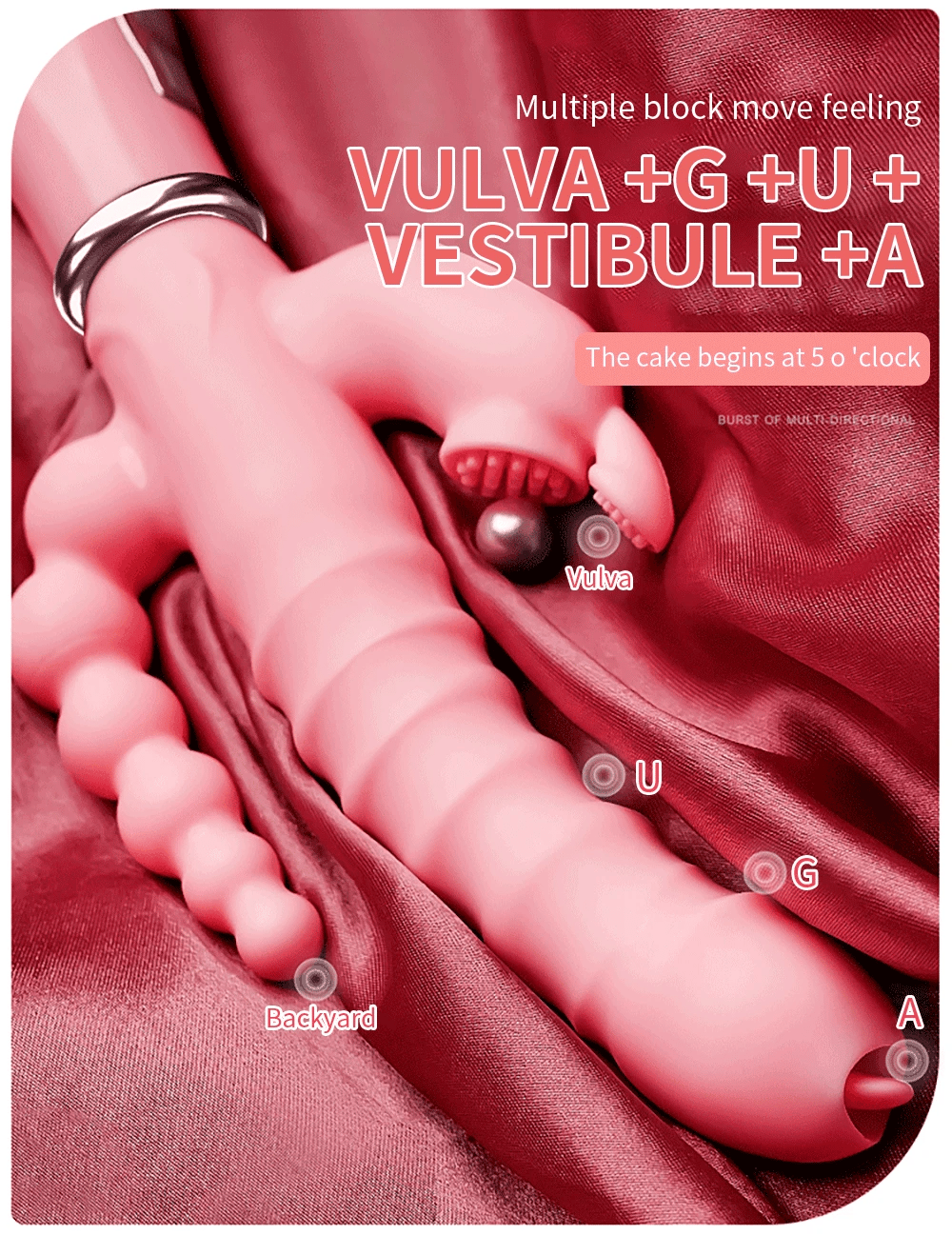 Rabbit G Spot Dildo Vibrator Clitoris Stimulator Penis Anal Double Penetration Tongue Licking Double Rod Sex Toy For Women Adult