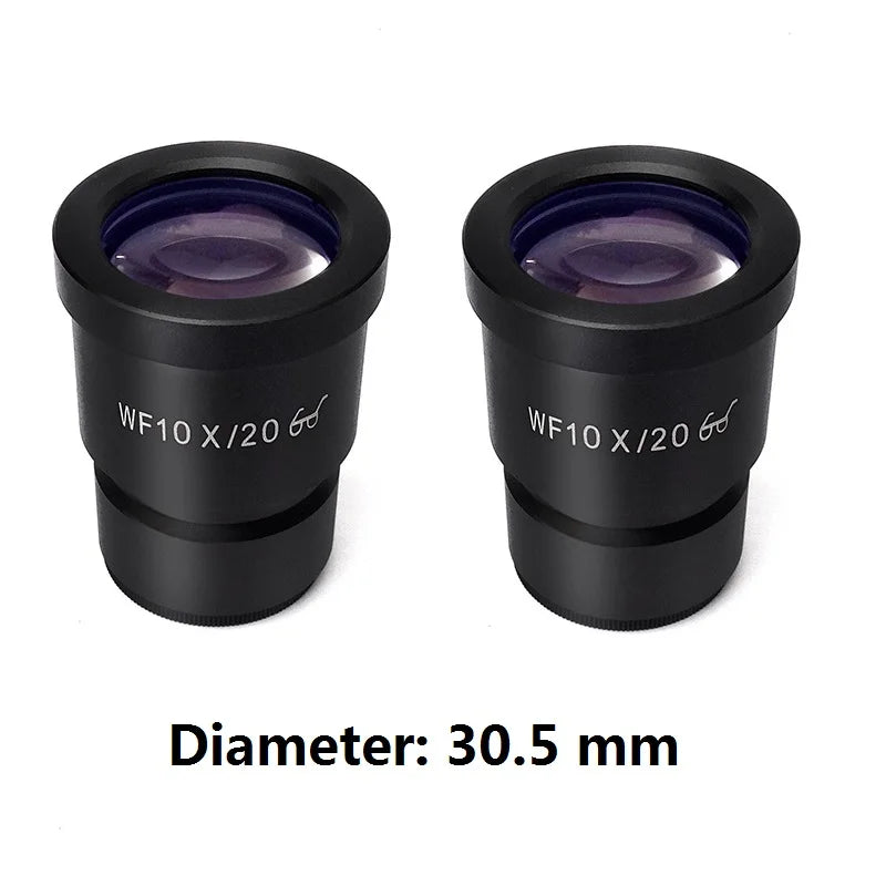 Wide Angle High Eye-piont Eyepiece Optical Lens for Stereo Microscope 30 mm or 30.5 mm Mounting Diameter WF10X WF15X WF20X WF25X