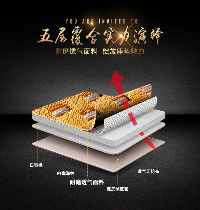 Ice silk all-inclusive butt cushion four seasons breathable car seat leaflet refreshing seat cushion car decoration