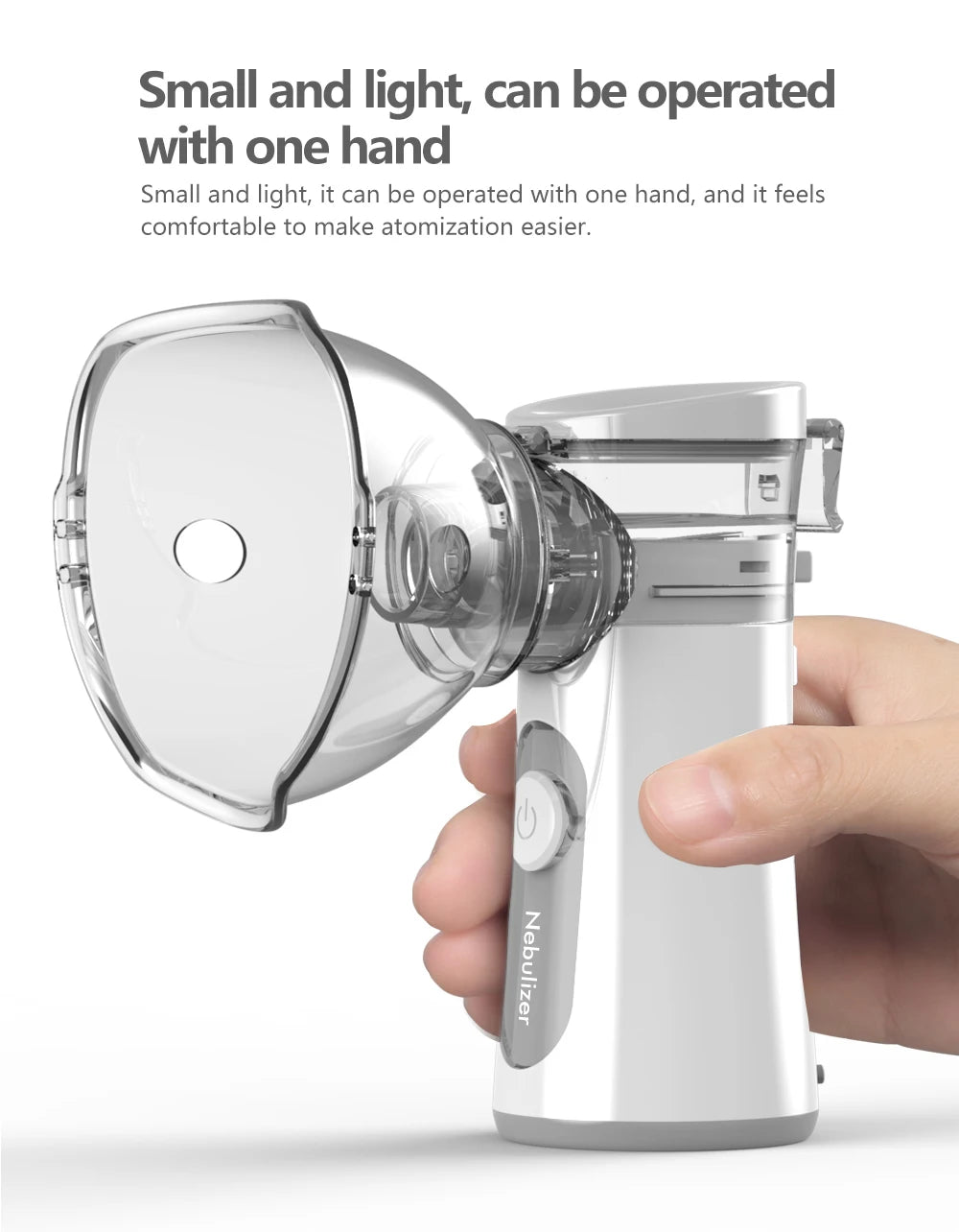 Handheld Portable autoclean Inhale Nebulizer Mesh Atomizer silent inhaler nebuliser inhalator for kids nebulizador portatil