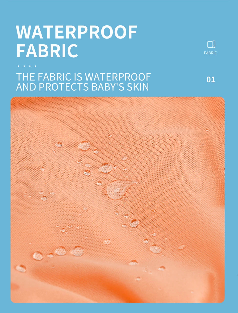 HappyFlute 1Pc Random Print Suede Cloth Inner Baby Nappy Waterproof And Reusable Dual Gussets Cloth Diaper