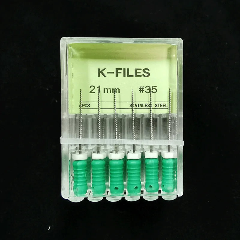 Dental Root Cannal Endo K File 21mm 25mm 31mm Stainless Steel Endodontic Instruments Dentist Dentistry Odontologia Tools