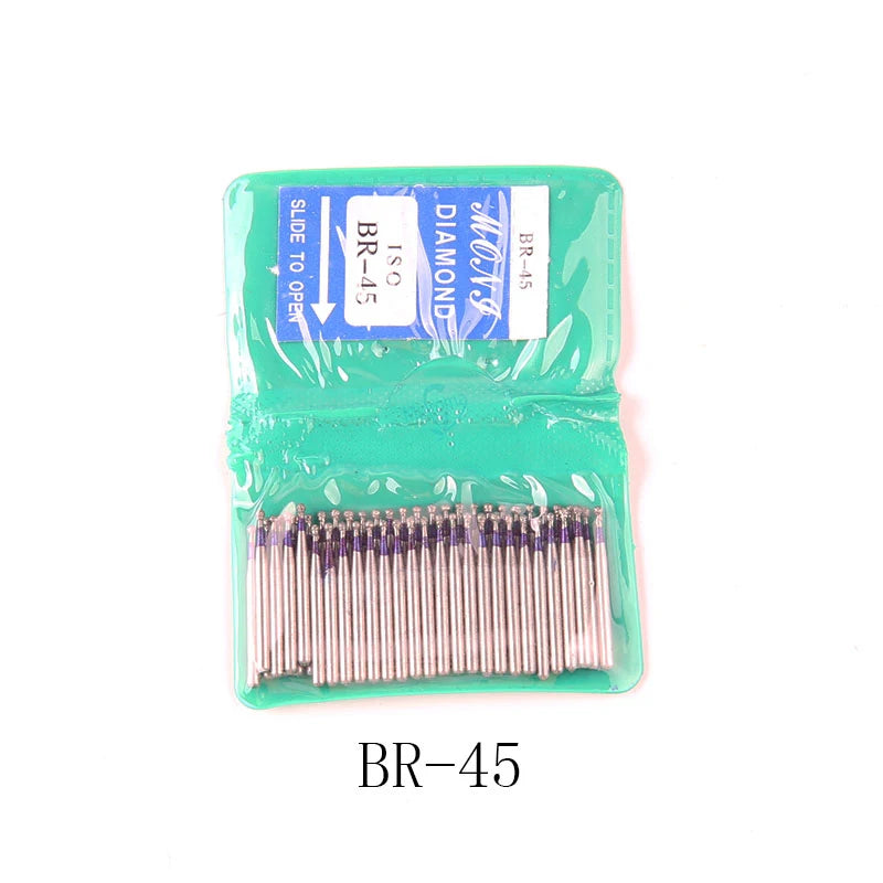 50pcs Dental Teeth Polishing Burs Dental Diamond Polishers for Polishing Smoothing Teeth Polishers