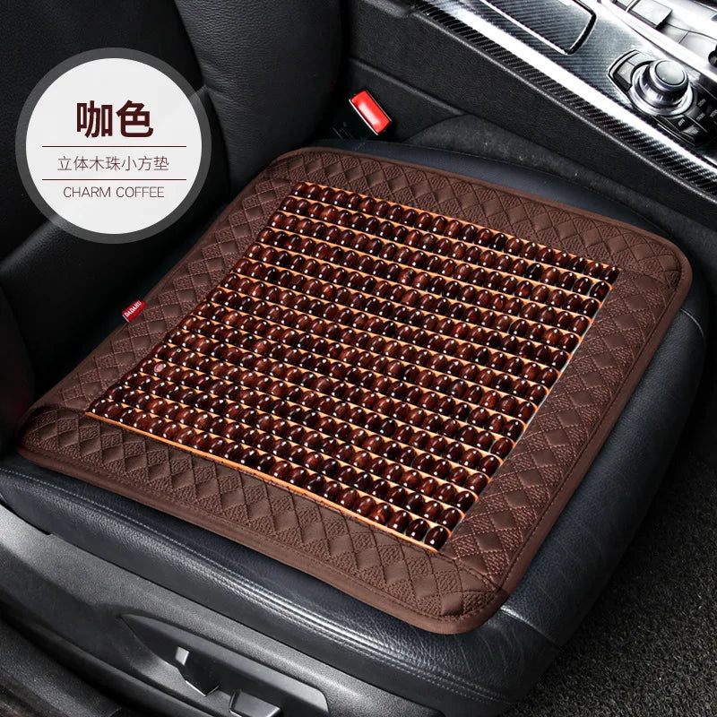 Summer Wooden Bead Car Seat Ventilated Breathable Seat Cushion Cool Pad Single Piece Single Summer Seat Covers & Supports Wood