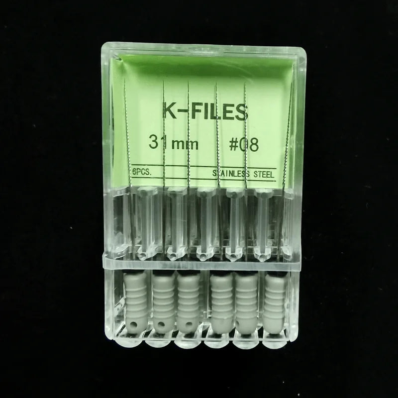 Dental Root Cannal Endo K File 21mm 25mm 31mm Stainless Steel Endodontic Instruments Dentist Dentistry Odontologia Tools