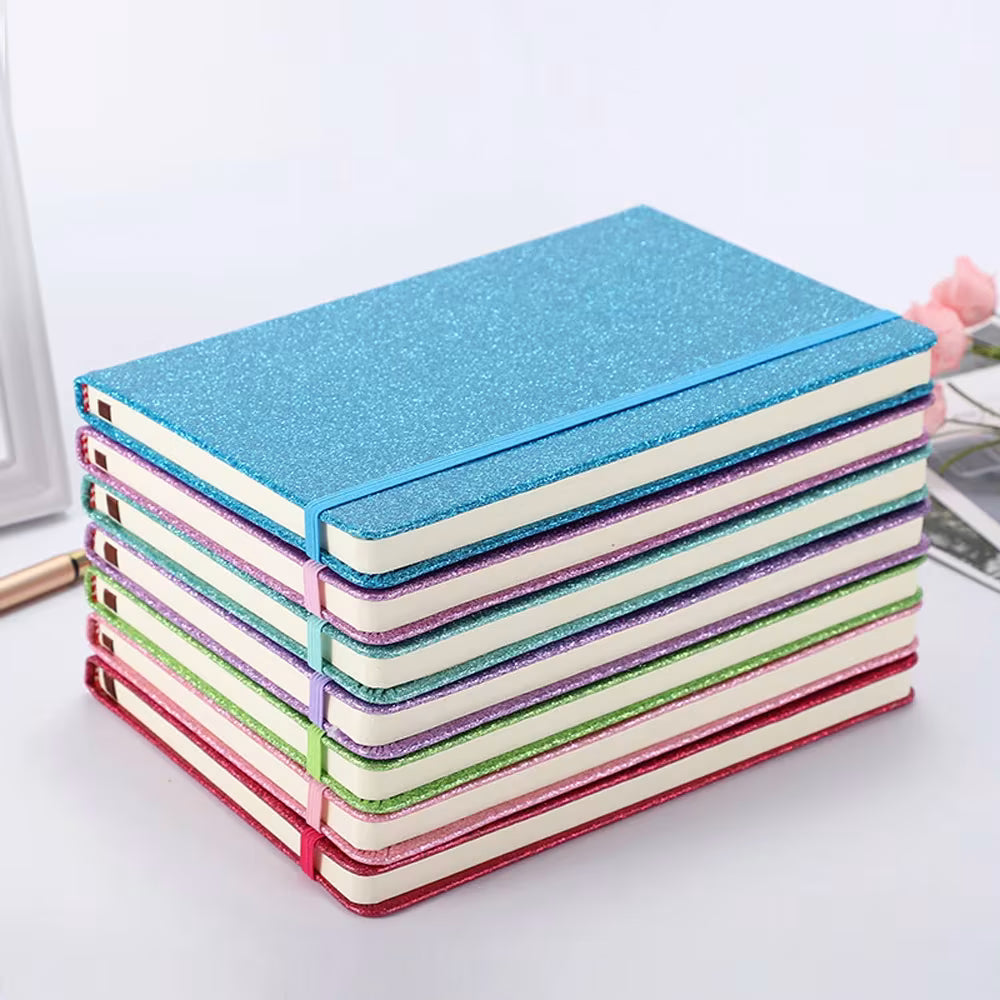A5 Glittery Hardcover Notebook