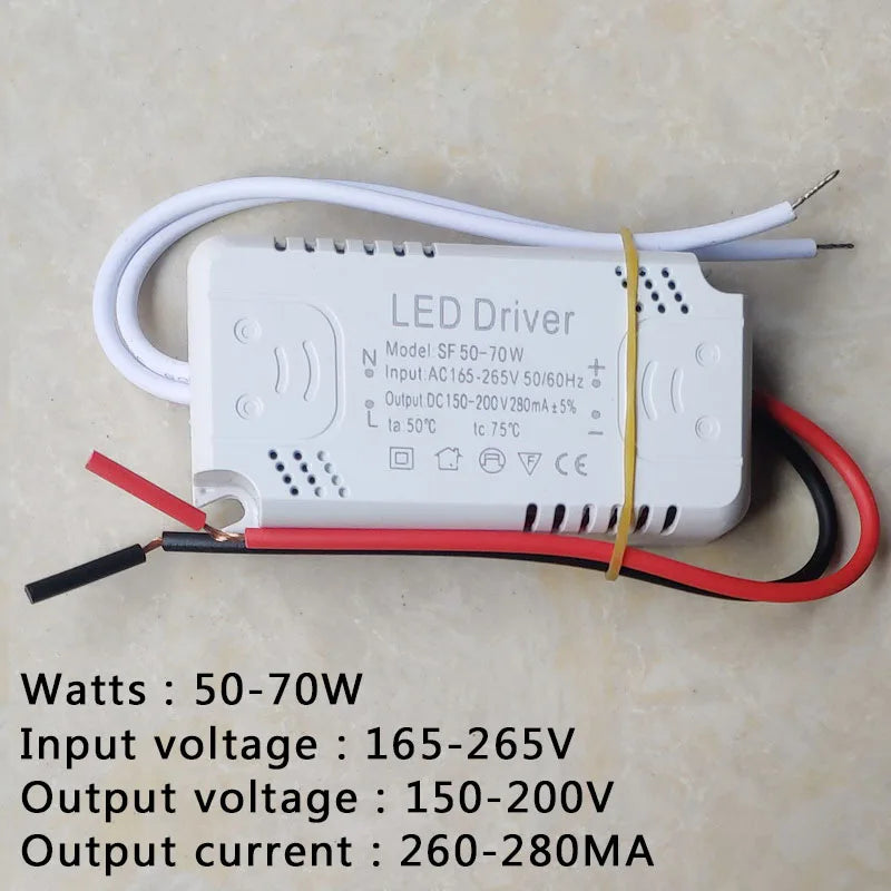 LED Driver 300mA Board 8-24W 20-36W 30-50W 36-60W 70W 60-80W LED Power Supply   Unit Lighting Transformers For driver led Light