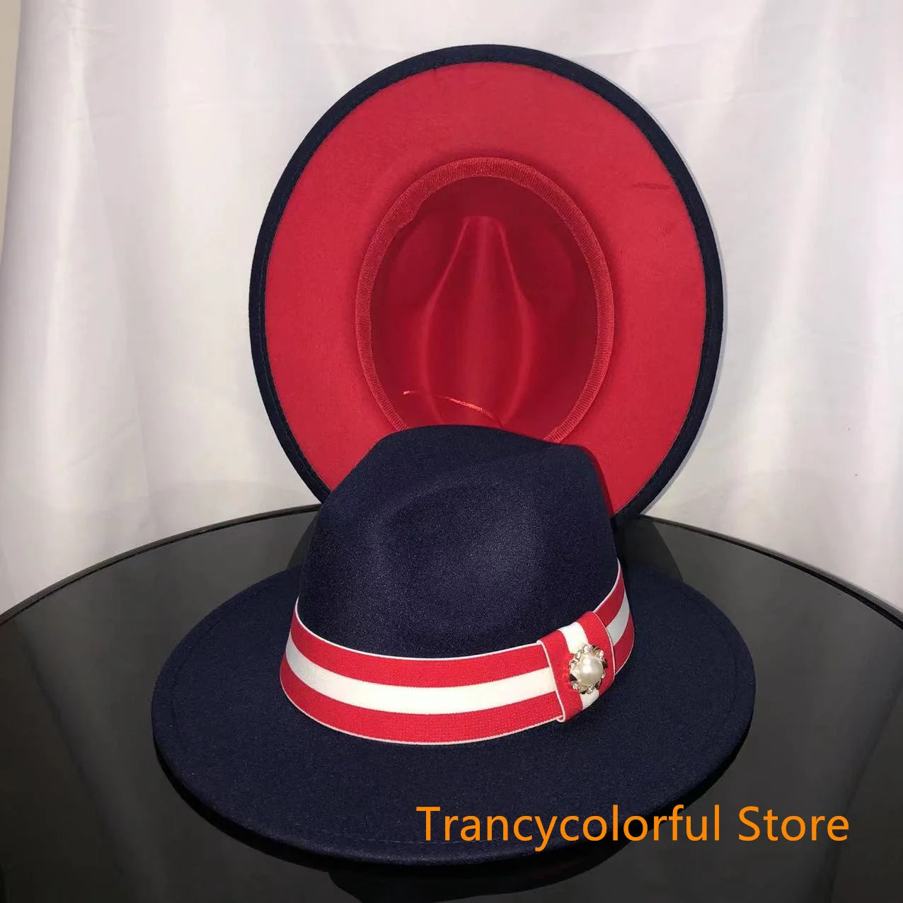 Fedora hat men and women jazz hat stretch ribbon accessories white top hat church men's winter hat шапка женскаязима 2021