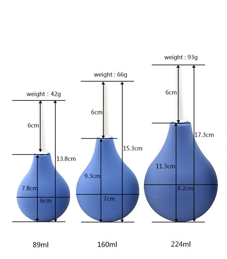 Medical Enema Irrigator Enema Bulb Syringe Anal Douche Cleaner Enema Colon Cleanse Feminine Hygiene Enema Anal Cleaner Devices