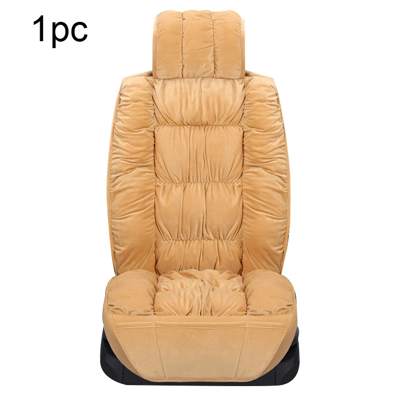 Plush Car Seat Cover Universal Seat Covers Protector Automobiles Seat Cushion Warm Carpet Mat Winter Seat-cover Car-Styling