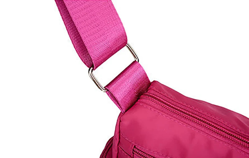 Large Capacity Women Crossbody Bag Waterproof Tote Casual Nylon Shoulder Bag Purse Handbag Lightweight Travel Messenger Bag