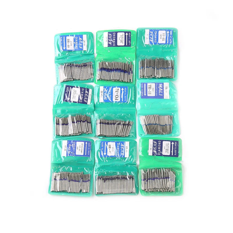 50pcs Dental Teeth Polishing Burs Dental Diamond Polishers for Polishing Smoothing Teeth Polishers