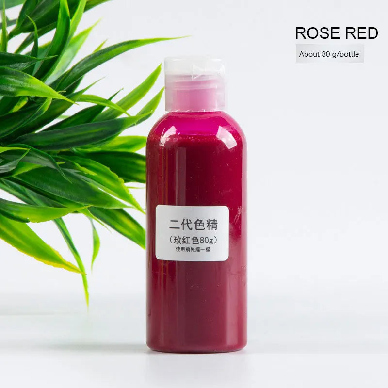 80g Epoxy Resin Pigments Second-generation Highly Concentrated Bright Color Precision Liquid Colorant Dye DIY Jewelry Making