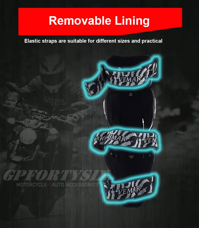 VEMAR Motorcycle Racing Riding Knee Guard Protective MX Motocross Knee Protectors Pads Armor Kneepads Gear Rodilleras Moto