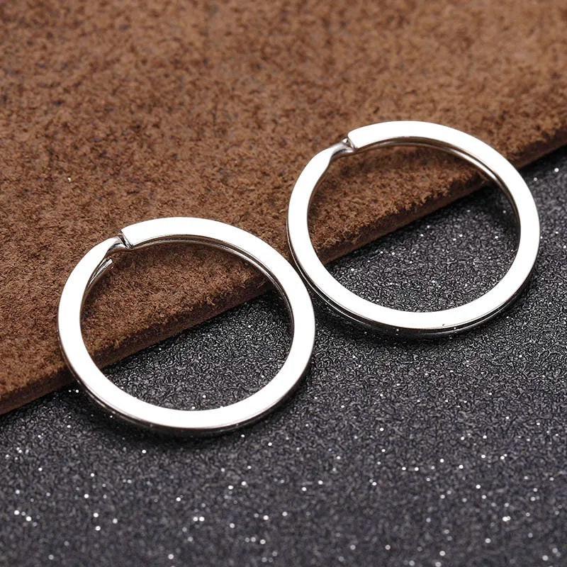 20pcs Split Key Rings 1.5x25mm Metal Hook Ring for DIY Keychain Making Handmade Jewelry Connectors Accessories High Quality