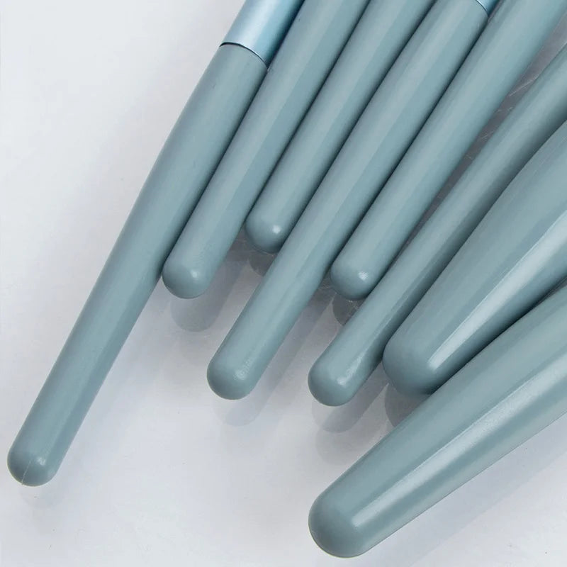 Ronshadow 8Pcs Professional Mini Makeup Brushes Set  Blush Foundation Powder Make Up Brush Tools Kit