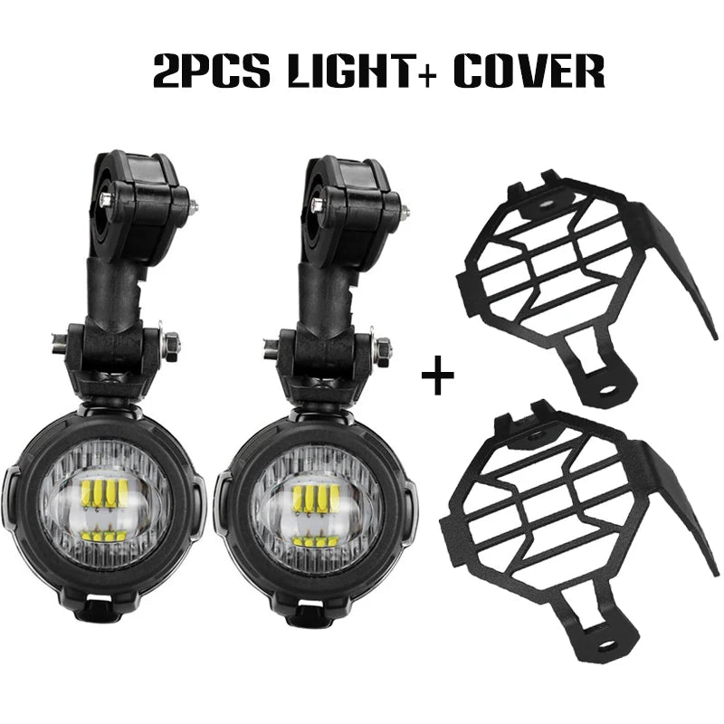 2 Pcs 40W LED Auxiliary Lamp 6000K Super Bright Fog Driving Light Kits Led Lighting Bulbs DRL For Motorcycle BMW K1600 R1200G