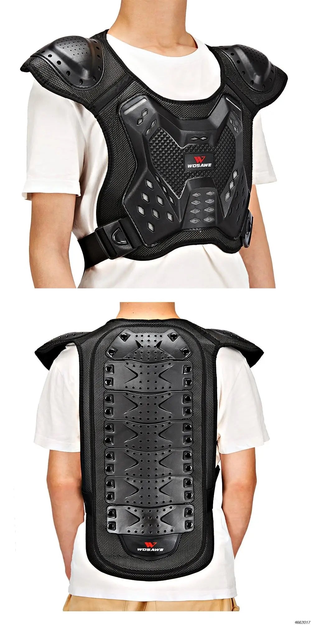 Motorcycle Jacket Adult Chest Back Protector Moto Body Armor Guard Racing Body Protector Armor Jacket Motocross Protective Gear